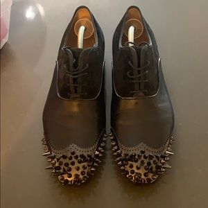 Christian Louboutin men’s studded dress shoes